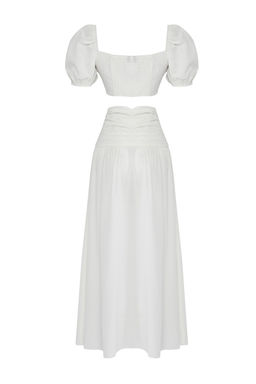 Siyah Dokuma Aksesuarl? Y?rtmacl? Bluz Etek Plaj Tak?m TBESS24AU00036 - Trendyolmilla фото 14