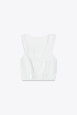 BUTTON-UP COLLAR TOP - Zara фото 14