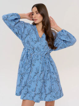Платье женское 12421-35041 multicolor-blue