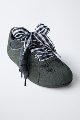 GINGHAM TRAINERS - Zara фото 4