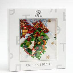 Набор новогодний «Этель. Новогодняя сказка»: скатерть 150×110 см ±3 см, с ГМВО, салфетки 40×40 см, 4 шт.
