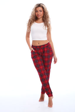 Брюки пижамные женские в клетку