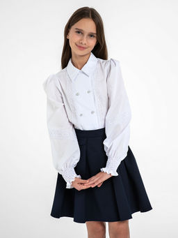 Школьная блузка для девочек Mooriposh, модель 06214