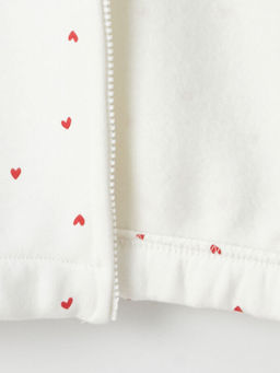 Kap??onlu Uzun Kollu Bask?l? K?z Bebek Fermuarl? Sweatshirt - Waikiki фото 3