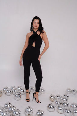 Комбинезон вечерний чёрный - Martichelli фото 4