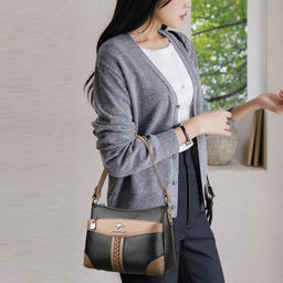 KAIDIFEINIROO Сумка женская с двумя ремнями 8770  фото 71