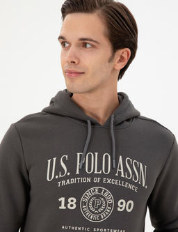 Мужской свитшот антрацитового цвета Неожиданная скидка в корзине - U.s. polo assn фото 2