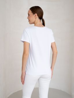 Футболка с кружевом.из хлопок 95%, лайкра 5% - Binita фото 16
