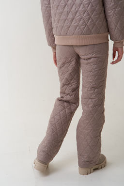 Брюки утепленные из стежки арт. 5039 черный - Azzarti фото 3