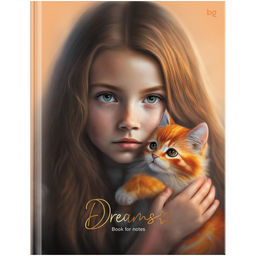 Бизнес-блокнот А5 80л. "Милый пушистик" ("BG", ББ5т80_лм_тф 38108) матовая ламинация, тиснение фольгой