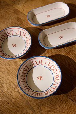 Trendyolmilla Home 4lu Seramik Kase/Sunumluk Tabak Seti 13-16cm TPHSS25TBK00007 фото 3