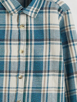 Ekose Uzun Kollu Erkek ?ocuk G?mlek