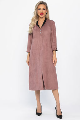 Платье замшевое Дарьяна НЬЮ (пыльная роза) П14651-18М