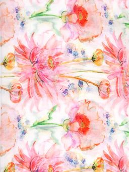 Цветочный палантин из вискозы в акварельном стиле - Модные истории фото 4