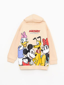 Kap??onlu Mickey Mouse Bask?l? Uzun Kollu K?z ?ocuk Sweatshirt - Waikiki фото 2