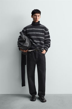 POLO PUNTO RELAXED FIT EFECTO PELO / Celeste