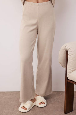 Trendyolmilla Kahverengi Fitilli Orme Pijama Tak?m? THMAW21PT0684 фото 3