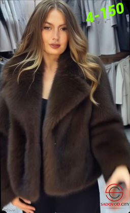 Шуба женская из искусственного меха