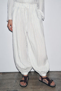 ZW COLLECTION STRIPED BALLOON TROUSERS - Zara фото 2