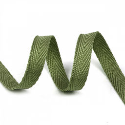 Лента-тесьма 10мм киперная 2г полиэстер TBY цв.F264 зеленый уп.50м