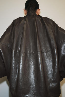 ZW COLLECTION LEATHER EFFECT BOMBER JACKET - Zara фото 30
