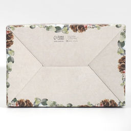 Цена за 2 шт. Коробка подарочная новогодняя складная Новогодняя акварель, 22?15?10 см, Новый год