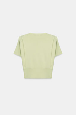 TOP PUNTO HOMBRERAS / Verde pastel - Zara фото 5