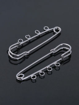 Булавка для подвесок PO-065 №03, (набор 2 шт.) 70?20?7 мм, серебра