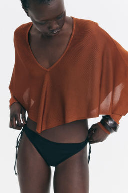 Top capa cropped - H&m фото 6