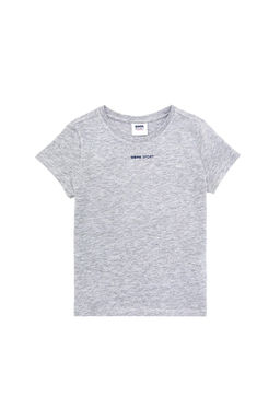 U. S. Polo Assn Детская серая меланжевая футболка с круглым вырезом - U.s. polo assn фото 4