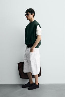 PIQU_ TEXTURED INTERLOCK GILET - Zara фото 4
