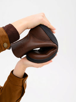 Босоногие ботинки 351.NATAbl.Светло-коричневый оттима/шерсть