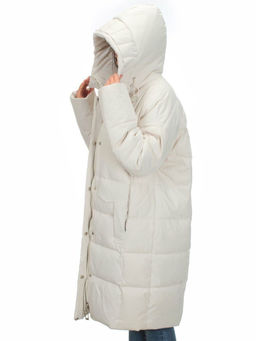 Y23-808 MILK Пальто зимнее женское (200 гр. тинсулейт) - Фабричный китай фото 10