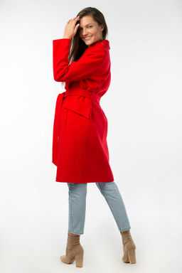 01-10629 Пальто женское демисезонное (пояс)