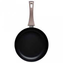 Сковорода с антипригарным покрытием д28см Комфорт, h7см, s2,5мм, дно д20,7см, s3мм, глубокая, штампованный алюминий, бакелитовая ручка, TalleR (Китай) Подходит для всех видов плит, включая индукционную. - Домашняя мода фото 3