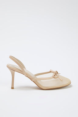 Trendyolmilla Shoes Nude Fiyonk Detayl? File Kad?n Mule Ince Topuklu Ayakkab? TAKSS25TO00093 фото 5