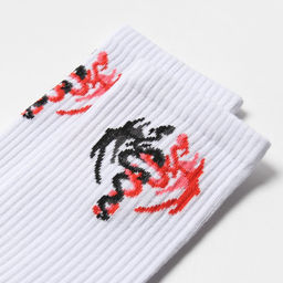 Цена за 2 шт. Носки мужские белые «Драконы», р-р 27