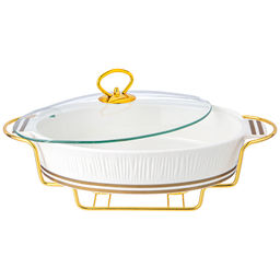 МАРМИТ LEFARD HERBAL СО СТЕКЛЯННОЙ КРЫШКОЙ 33 СМ 1600 МЛ НА МЕТАЛЛ. ПОДСТАВКЕ  фото 3