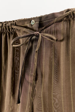 STRIPED PYJAMA TROUSERS - Zara фото 18
