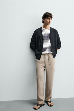 PANTAL?N FLUIDO RELAXED FIT / Tostado