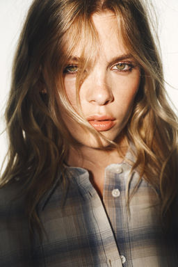 OVERSIZE CHECK SHIRT WITH POCKET - Zara фото 2