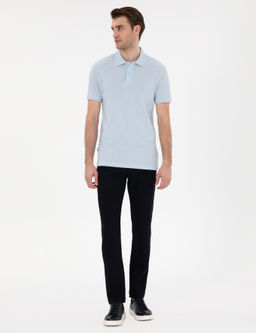 A__k Mavi Slim Fit K_vr_lmaz Polo Yaka Basic Ti__rt - Pierre cardin фото 4