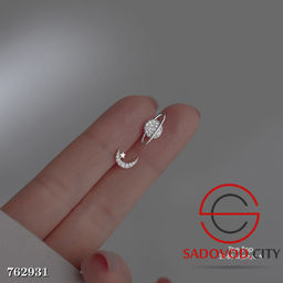 Серьги женские луна и юпитер