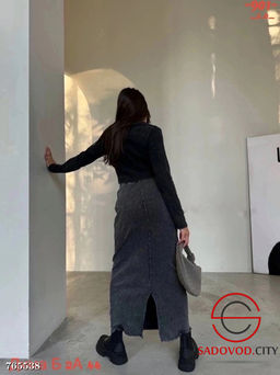 Женская юбка варёнка длинная - Bruno фото 6