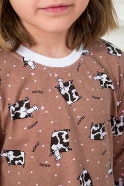 Пижама детская из джемпера и брюк из кулирки Коровы - Амадэль фото 9