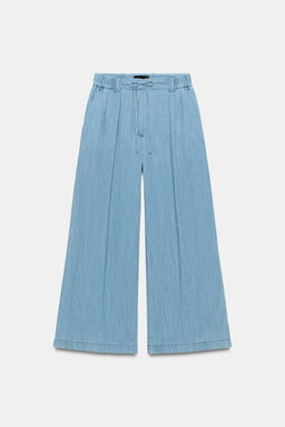 PANTAL?N FLUIDO CULOTTE / Azul - Zara фото 7