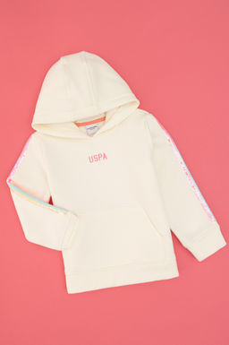K_z _ocuk Krem Sweatshirt