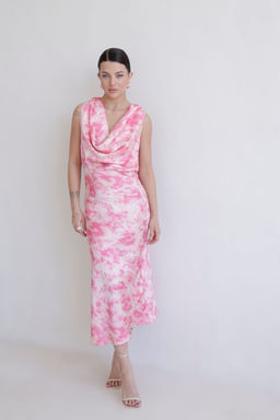 Martichelli Платье с вырезом по спинке в розовых оттенках  фото 6