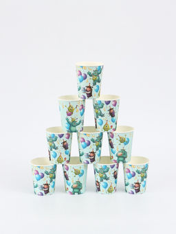 Цена за 10 шт. Стакан одноразовый бумажный 250 мл, Монстры