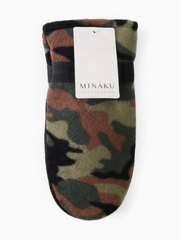 Варежки флисовые зимние мужские, размер 25 см, хаки